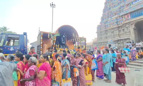 தென்காசியில் ஆதியோகி ரத யாத்திரை.. திரளான பக்தர்கள் தரிசனம்