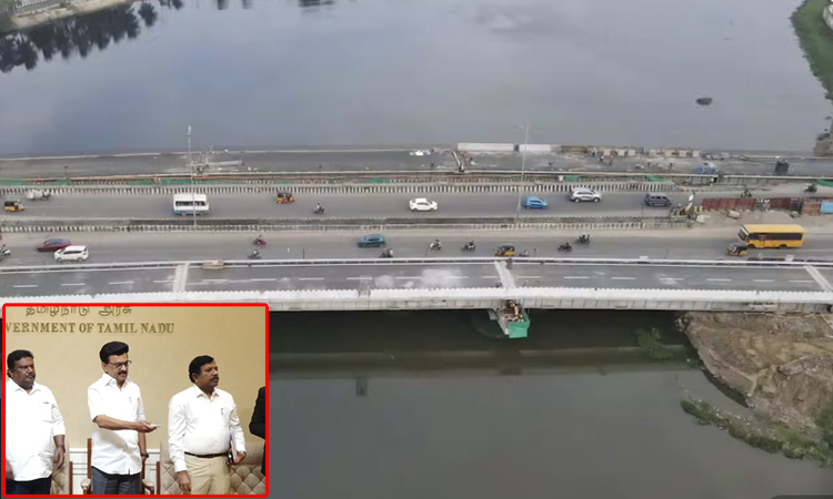 ரூ.60 கோடி மதிப்பீட்டில் ஒக்கியம் மடுவில் கட்டப்பட்டுள்ள நான்கு வழி சாலைப் பாலம்: மு.க.ஸ்டாலின் திறந்து வைத்தார்