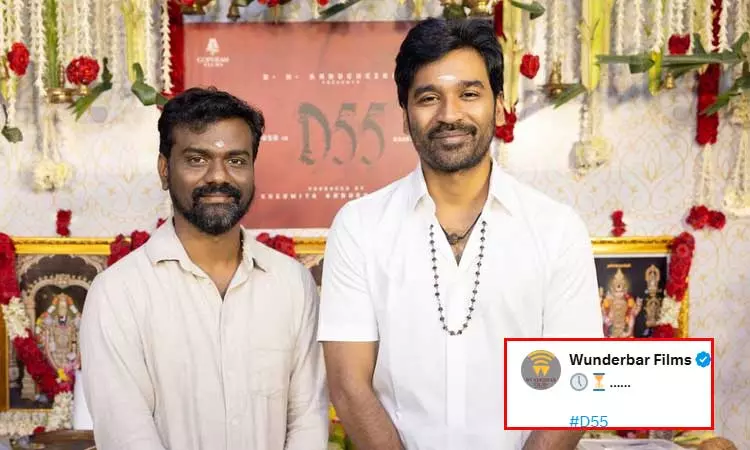 தனுஷ் 55 படத்தின் அப்டேட் வெளியிட்ட படக்குழு தனுஷ் 55 படத்தின் அப்டேட் வெளியிட்ட படக்குழு