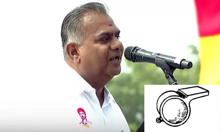 விசில் சின்னம் ஒதுக்கியது மகிழ்ச்சி - என்.ஆனந்த்