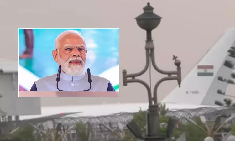 சென்னை வந்தடைந்தார் பிரதமர் மோடி சென்னை வந்தடைந்தார் பிரதமர் மோடி