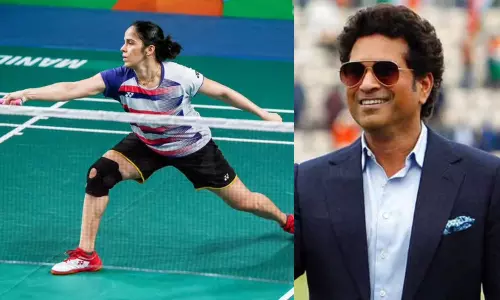 இந்திய பேட்மிண்டனை உலக அரங்கிற்கு கொண்டு சென்றீர்கள் - சாய்னாவுக்கு சச்சின் புகழாரம் இந்திய பேட்மிண்டனை உலக அரங்கிற்கு கொண்டு சென்றீர்கள் - சாய்னாவுக்கு சச்சின் புகழாரம்