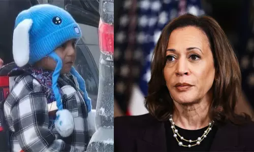அமெரிக்காவில் சட்ட விரோத குடியேற்ற சோதனை: 5 வயது சிறுவன் தடுப்பு முகாமில் அடைப்பு - கமலா ஹாரிஸ் கண்டனம்