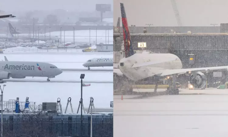 அமெரிக்காவில் பனிப்புயல்: 13 ஆயிரம் விமானங்கள் ரத்து அமெரிக்காவில் பனிப்புயல்: 13 ஆயிரம் விமானங்கள் ரத்து