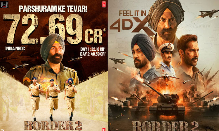 2  நாட்களில் ரூ.73 கோடி வசூலித்த  “பார்டர் 2”