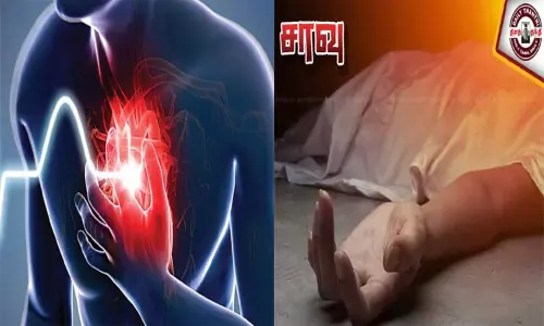 சப்-இன்ஸ்பெக்டர் இறந்த அதிர்ச்சியில் தாய் மாரடைப்பால் சாவு