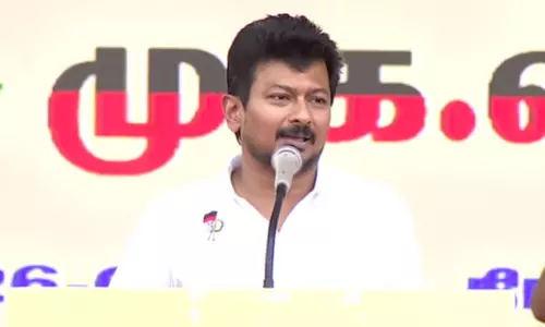 ‘எத்தனை பேர் வந்தாலும் தி.மு.க.வை தொட்டு கூட பார்க்க முடியாது’ - உதயநிதி ஸ்டாலின்